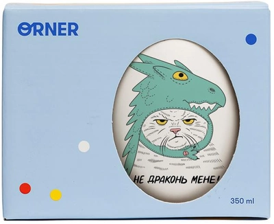 Чашка Orner D90 Кіт-дракон (orner-2116)