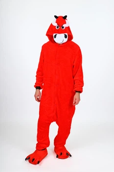 Піжама Кігурумі Дитяча My Kigu Тепла Бик Red Bull Червоний 145-155 см (1071/3)