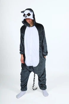 Піжама чоловіча кігурумі Kigurumi Лемур Сірий L 165-175 см. (1055/1)