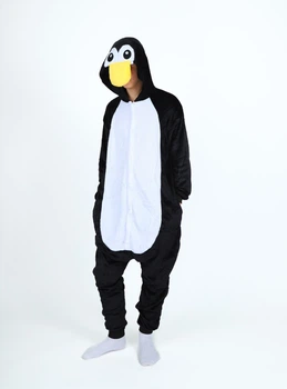 Кигуруми пижама для Мужчин Kigurumi Пингвин Черный ХL 175-185 см. (1066/1)