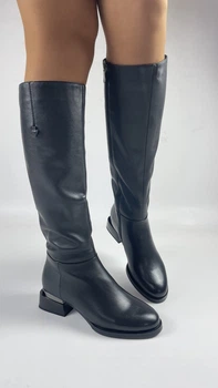 Женские зимние сапоги Molka 40 (25.5см) Чёрные 3173