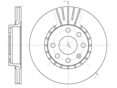 Тормозные диски ROADHOUSE 617410 Opel Vectra, Astra, CORSA 230284, 569046, 569055