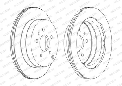 Тормозные диски FERODO DDF1660C Chevrolet Captiva 96625873, 4801857, 20968395