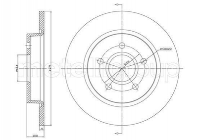 Диски гальмові CIFAM 800-1242C Ford Focus 1704765