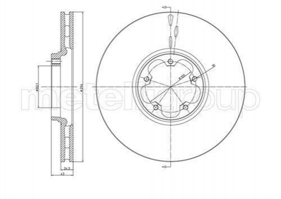 Диски гальмові CIFAM 800-702 Ford Transit 1387781, 1738815, 4041428