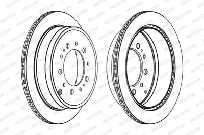 Тормозные диски FERODO DDF1799C1 Toyota Land Cruiser; Lexus LX 4243160290