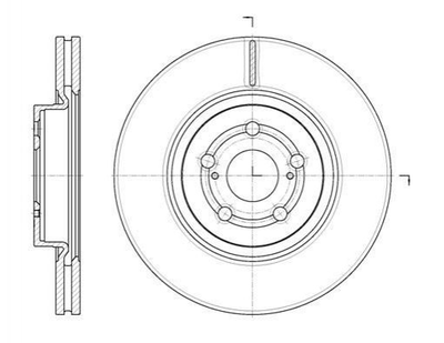 Тормозные диски ROADHOUSE 6109210 Toyota Avensis 4351205050, 4351205070, 4351205500