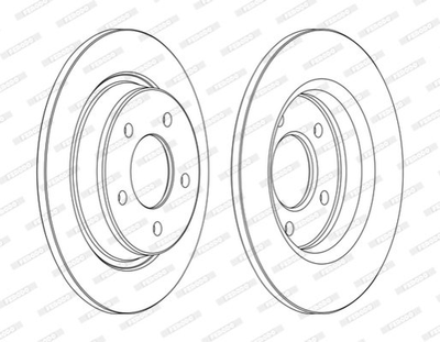 Тормозные диски FERODO DDF1546C Mazda 3, 5 BP6Y26251B, BP6Y26251C, BP6Y26251D