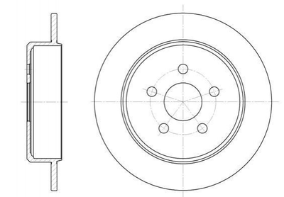 Тормозные диски ROADHOUSE 6901.00 Dodge Neon; Chrysler SARATOGA, Neon, LeBaron, PT CRUISER 4509553AB, 4509553AC, 4509553