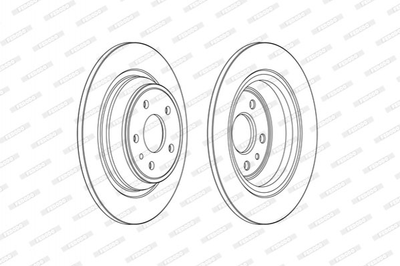 Тормозные диски FERODO DDF2338C Ford Mondeo DG9C2A315BC, 5202204, DG9C2A315BE