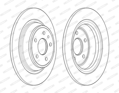 Тормозные диски FERODO DDF2338C Ford Mondeo DG9C2A315BC, 5202204, DG9C2A315BE