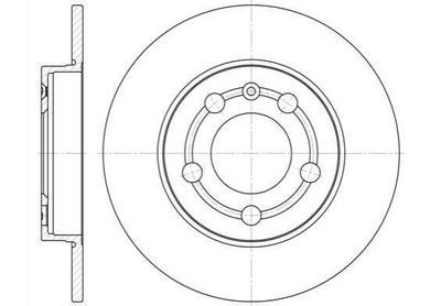 Тормозные диски ROADHOUSE 671800 Volkswagen Bora, Golf; Audi TT, A3; Skoda Octavia 1J0615601D, 230742