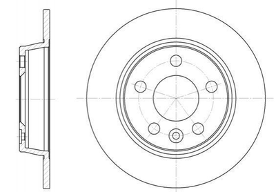 Тормозные диски WOKING D6453.00 Volkswagen Sharan; Ford Galaxy 1023605, 1045995, 1001094