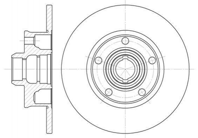 Тормозные диски ROADHOUSE 6025.00 Volkswagen Passat, Golf, Vento; Seat Toledo 1J0614149, 230312, 357615601A