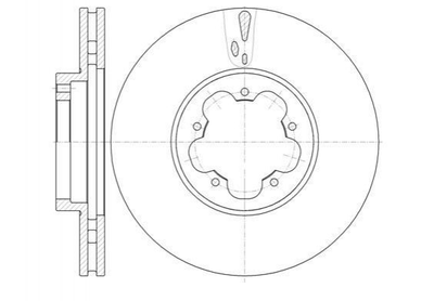 Тормозные диски ROADHOUSE 6102210 Ford Transit, Connect 1371393, 1503287, 1546747