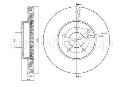 Тормозные диски CIFAM 800-600C Mercedes E-Class 2114210712, A2114210812, A2114210712