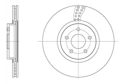 Тормозные диски ROADHOUSE 6156110 Ford Focus, Connect, Kuga, Transit 1770767, CV611125GA