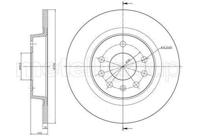 Тормозные диски CIFAM 800609C Opel Vectra; Cadillac BLS 12762290, 46836489, 51799235