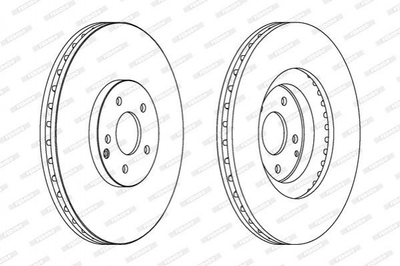 Тормозные диски FERODO DDF1585 Mercedes C-Class 2094210012