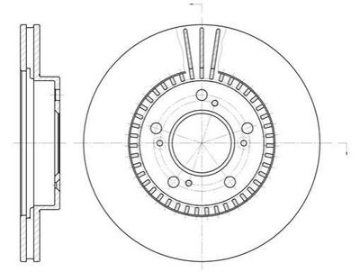 Тормозные диски REMSA 658610 Honda Stream, Legend, Shuttle, Prelude, CR-V, HR-V 230503, 45251S2HN00, 45251SP0000