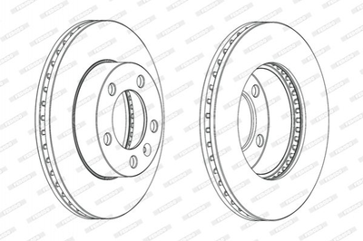 Тормозные диски FERODO DDF1974C1 Renault Master; Opel Movano 93197403, 8200688880, 4419359