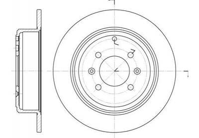 Тормозные диски REMSA 649800 Peugeot 406 230431, 4246L7, 4246T6