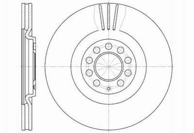 Тормозные диски REMSA 659710 Volkswagen Golf, Bora, Polo; Seat Leon, Ibiza, Toledo; Audi A1, TT, A3; Skoda Octavia 230706, 8L0615301, 8L0615301A