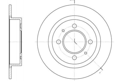 Тормозные диски ROADHOUSE 6424.00 Nissan Almera 230661, 4320658Y01, 4320658Y02