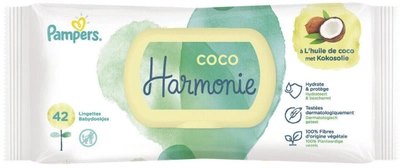 Дитячі вологі серветки Pampers Harmonie Coco 42 шт (8001841708744)