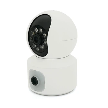 2+2 Мп Wi-Fi видеокамера внутренняя с двумя объективами SD/карта PiPo PP-IPC28D2MP15 PTZ 2.8mm ICSee