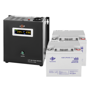 Комплект резервного питания LP LogicPower W500 + мультигелевая батарея 1080 Ватт (UPS W500+ АКБ MG 1080W)