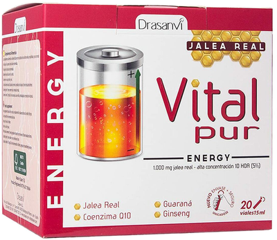Suplement diety Drasanvi Vitalpur Energy 20 x 15 ml (8436044512407)