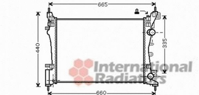 Радіатор охолодження двигуна Van Wezel 37002408 Opel CORSA 1300279, 130027955701408, 55701408