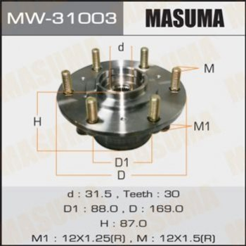 Підшипник маточини MASUMA MW31003 Mitsubishi L200, Pajero MR992374, 3880A036