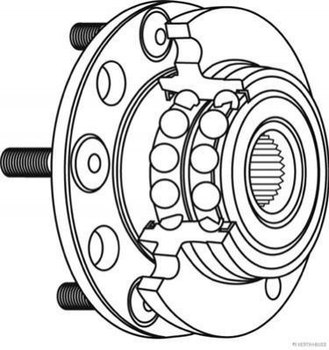 Підшипник маточини JAKOPARTS J4715038 MR403558, MR316632