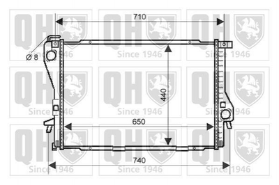 Радіатор охолодження двигуна JP GROUP QER2117 BMW 5 Series, 7 Series 17111436060, 17111436061