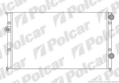 Радиатор охлаждения двигателя Polcar 954608A7 Volkswagen Passat, Vento, Golf 1H0121253AE