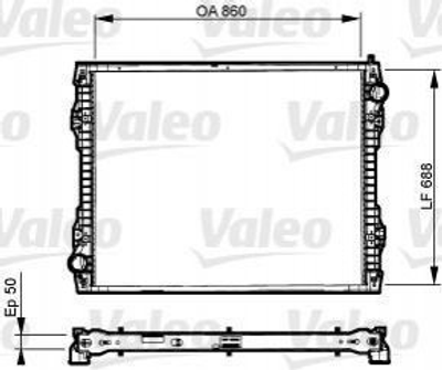 Радіатор охолодження двигуна Valeo 733546