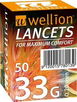 Ланцети Wellion 33 г (G) 50 штук