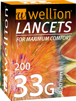 Ланцети Wellion 33 г (G) 200 штук