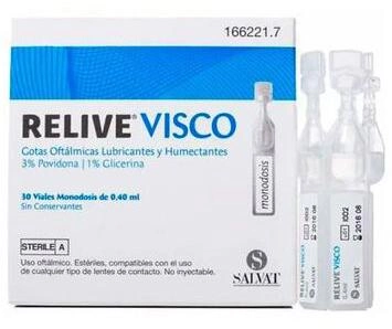 Капли для глаз Relec Relive Visco Sterile Monodose 30 шт (8470001662217)