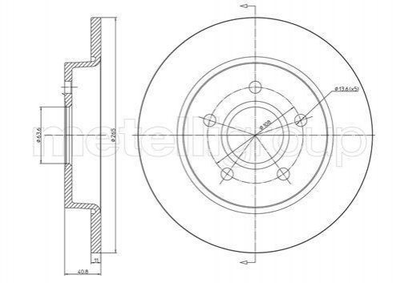 Диски гальмові CIFAM 800688C Ford Focus, C-Max 1223543, 1223540, 1253728