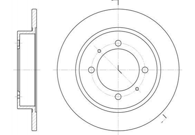 Гальмівні диски ROADHOUSE 644700 Mitsubishi Space Star, Carisma; Volvo S40, V40 230434, 30872940, 308729409