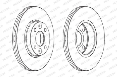 Диски гальмові FERODO DDF1201 Renault Logan, Clio, Megane; Nissan Micra, Tiida, Note; Dacia Logan; BMW 6 Series 40206AX602, 40206AX603, 40206AX600