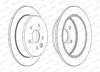 Гальмівні диски FERODO DDF1815C Lexus IS 4243130280