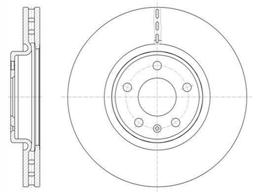 Гальмівні диски ROADHOUSE 61543.10 Audi A6, A4, A5, A7, Q5, Allroad 8R0615301