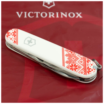 Ніж Victorinox Climber Ukraine Red Вишиванка (1.3703.7_T0051r)