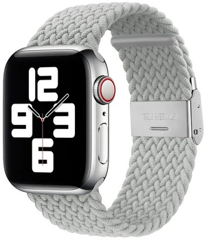 Ремінець Drobak Braided Solo Loop для Apple Watch All Series 38/40/41 mm Pearl White (191994)