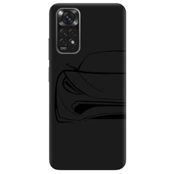 Чехол для Xiaomi Redmi Note 11s черный матовый soft touch Sport Car (17700050151312438)