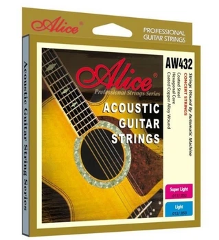 Струны для акустической гитары Alice AW432SL 85/15 bronze (11-52)